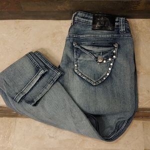 Embellished BKLYN GIRL Skinny stretch jeans sz 3